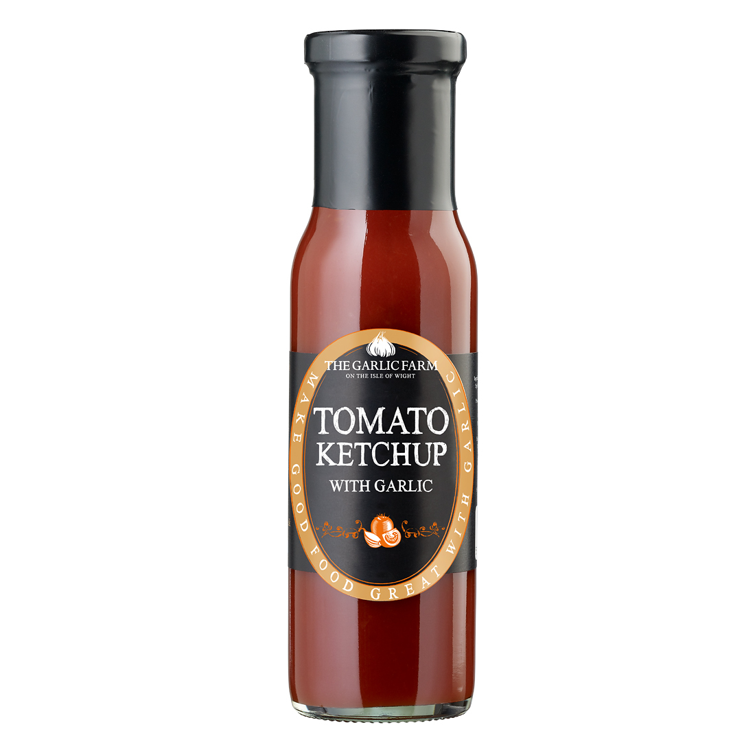 Tomato Ketchup with Garlic The Garlic Farm UK Isle of Wight