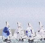 X boats in the sun, Cowes Week