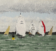 Spinnakering to Gurnard. Swan Europeans 2011, Cowes