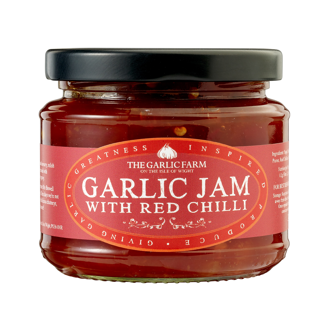 Garlic Jam with Red Chilli The Garlic Farm UK Isle of