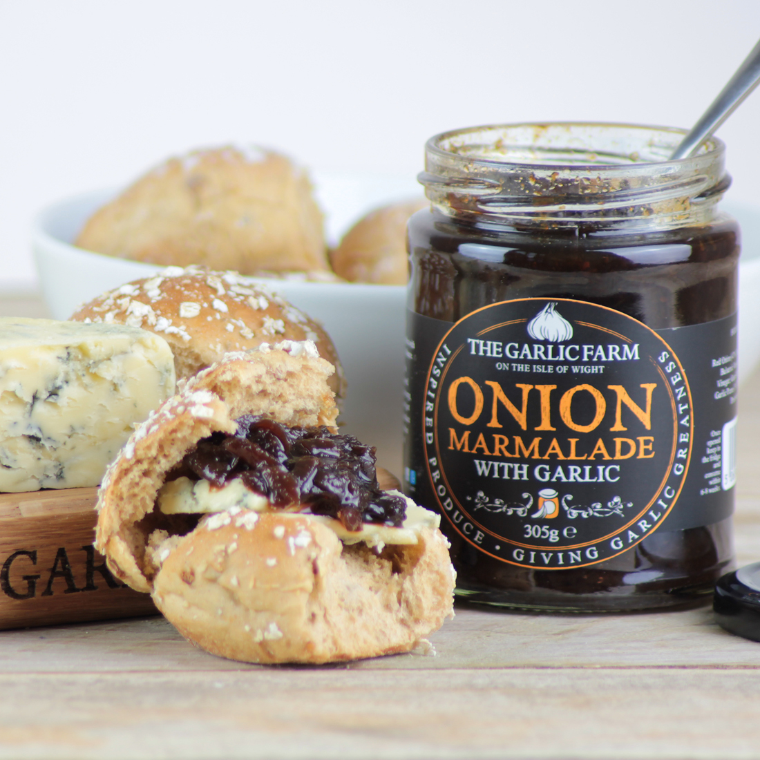Onion Marmalade with Garlic The Garlic Farm UK Isle of Wight
