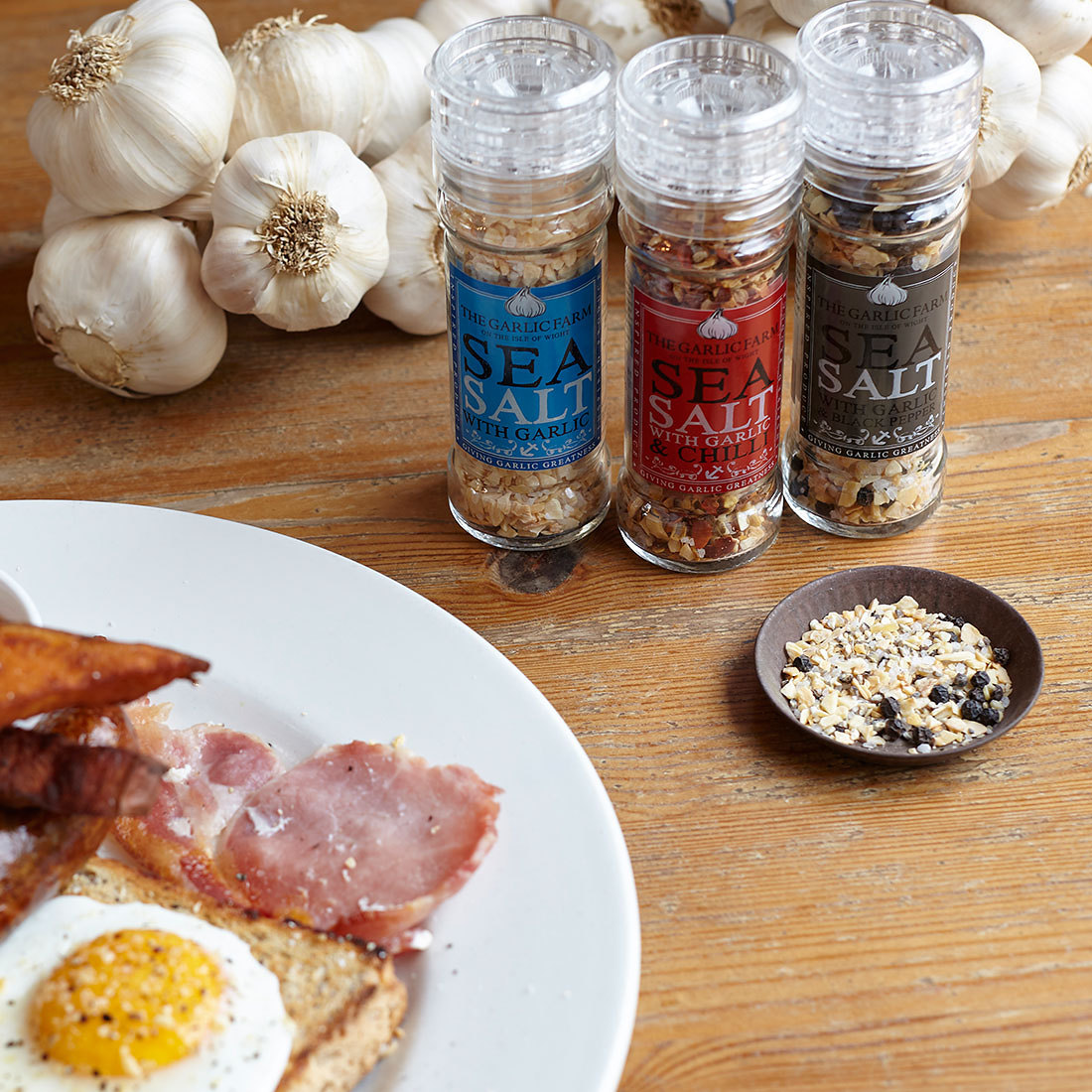 Garlic Sea Salt with Chilli The Garlic Farm UK Isle of Wight